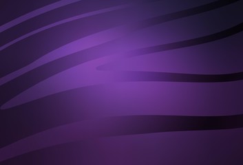 Dark Purple vector texture with curved lines.