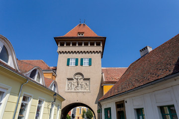 Tower of Heroes in the old town of Koszeg