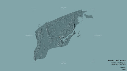 Brunei and Muara - Brunei. Bounding box. Administrative
