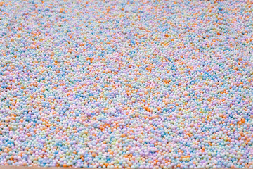 pastel colored balls background
