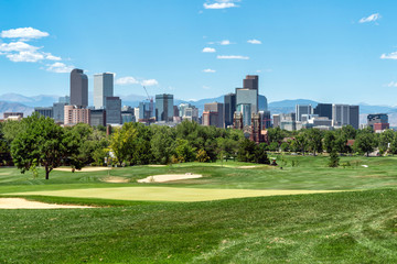 Fototapeta na wymiar Denver Colorado Skyline