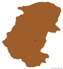 Montana, province of Bulgaria, on white. Pattern