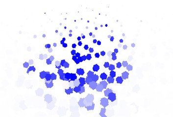 Light Blue, Yellow vector background with abstract shapes.