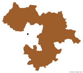 Sofia, province of Bulgaria, on white. Pattern