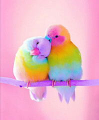 Parakeet love © Hatimgallery