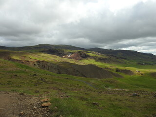 Fototapeta na wymiar The Steam Valley of Iceland 