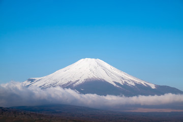 Fototapeta na wymiar The Mt.Fuji.Shot in the early morning.The shooting location is Yamanakako lake