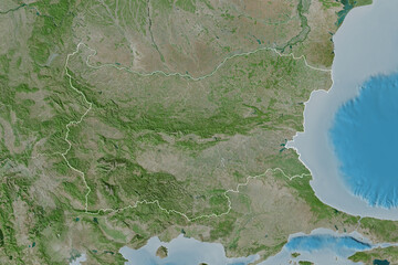 Bulgaria borders. Satellite