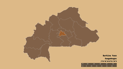 Location of Centre, region of Burkina Faso,. Pattern