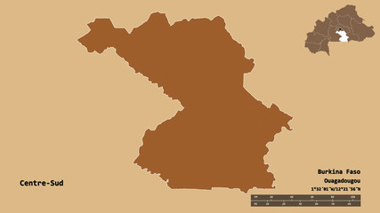 Centre-Sud, region of Burkina Faso, zoomed. Pattern