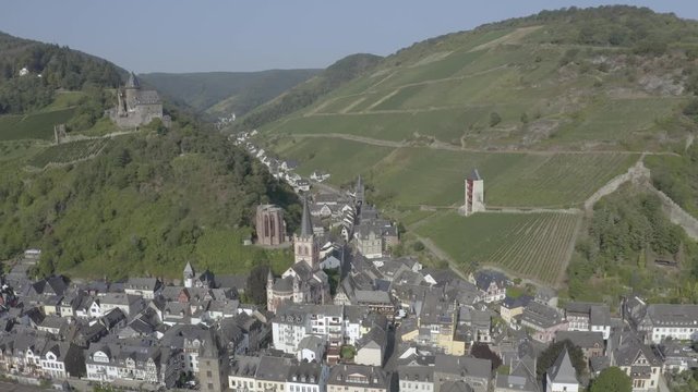 Bacharach Townscape and Valley Landscape Aerial