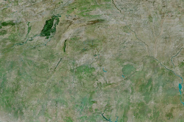 Burkina Faso neighbourhood. Satellite