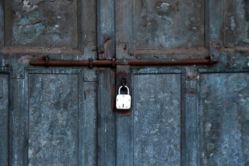 old lock on the door