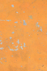 Abstract Old Orange Grunge Cement Wall for texture background