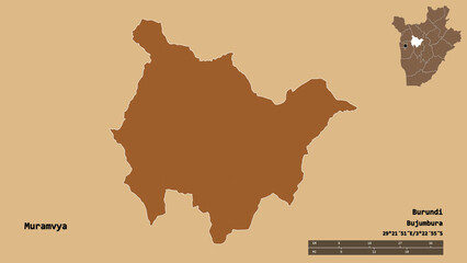 Muramvya, province of Burundi, zoomed. Pattern