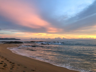 Colorful sky and the sea, Thailans