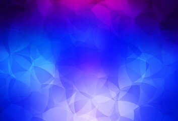 Fototapeta premium Dark Pink, Blue vector polygonal background.