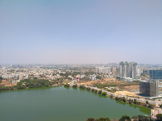 Fototapeta na wymiar Aerial View of North Bangalore