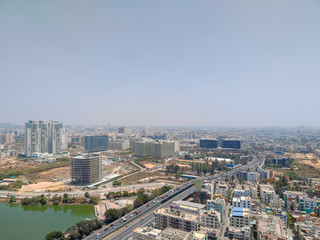aerial view of bangalore north