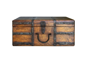 chests treasure isolated on white background with clipping path