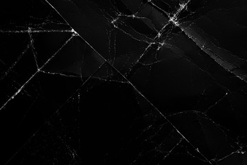 Crumpled and worn surface of dark black paper