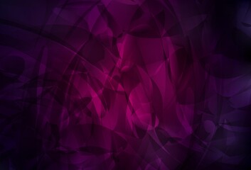 Dark Pink vector template with chaotic shapes.