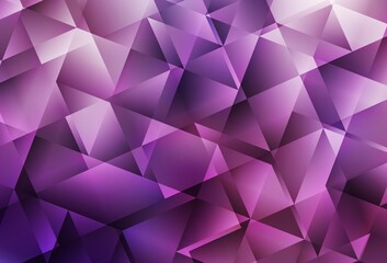 Light Purple, Pink vector triangle mosaic texture.