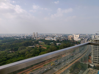 aerial view of the north Bangalore 