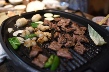 とても美味しい日本の焼肉パーティー