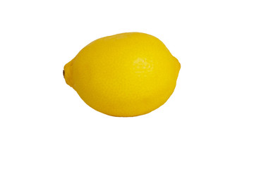 Yellow Lemon Isolated on White Background