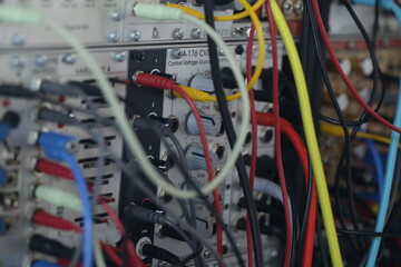 Modular system - Synthesizer - electronic music - patch cables