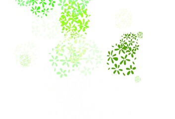 Light Green vector pattern with random forms.