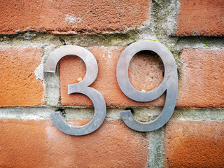 House number plaque