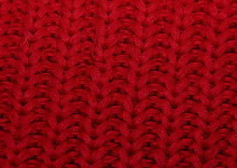 Texture red knitted large viscous cloth