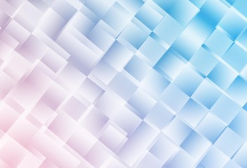 Fototapeta premium Light Pink, Blue vector shining triangular layout.