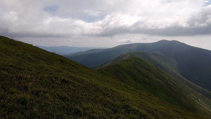 Naklejka premium view from the top of mountain