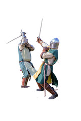 slashing between two knights