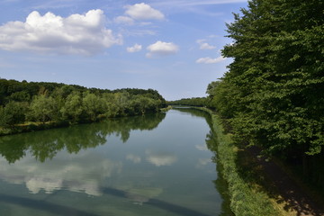Fototapeta na wymiar Mittelland-Kanal bei Bückeburg