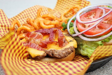 Cheeseburger and Fries