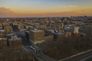 aerial view of Harlem New York 