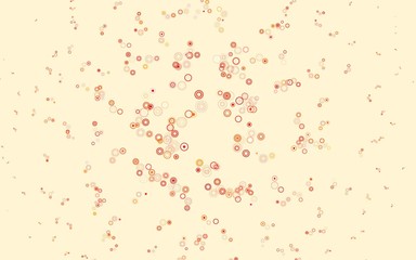 Light Red vector backdrop with dots.