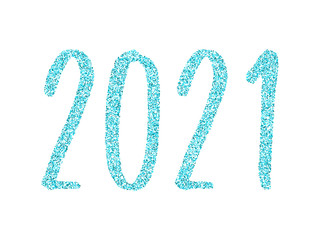2021 Happy New Year vector greeting card, banner.