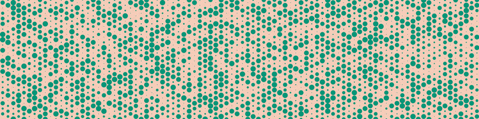 Abstract Color Halftone Dots generative art background illustration