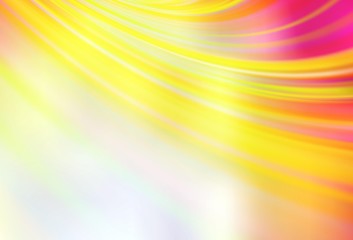 Light Red, Yellow vector blurred bright pattern.
