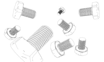 Schrauben - skizziert