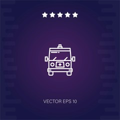 ambulance vector icon modern illustration