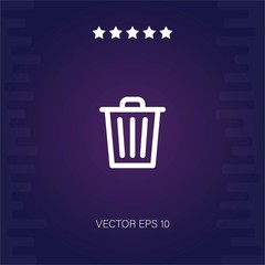 trash vector icon modern illustration