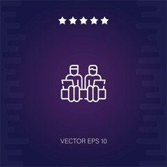 coworkers vector icon modern illustration
