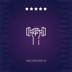 weightlift vector icon modern illustration