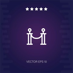 fencing vector icon modern illustration
